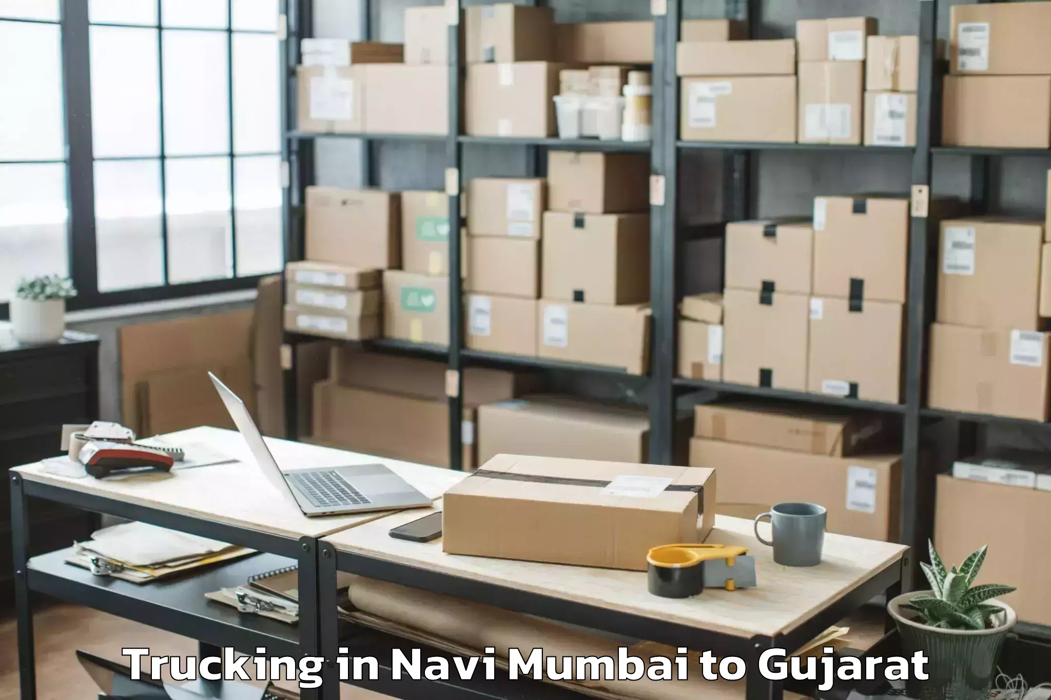 Get Navi Mumbai to Gondal Trucking